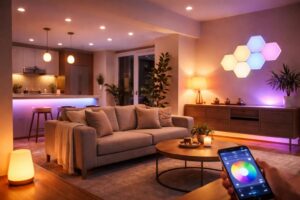 découvrez notre guide complet sur l'éclairage connecté pour comprendre son fonctionnement, ses avantages, et comment optimiser votre éclairage intelligent chez vous.