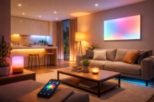 découvrez notre guide complet sur l'éclairage connecté, comprenant son fonctionnement, ses avantages et comment il peut améliorer votre confort et économies d'énergie.